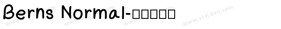 Berns Normal字体转换
